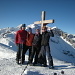 Rolf, ich, Andrea und Robert auf dem Gipfel des Grubenkopfes.