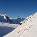oberhalb des Chüebodengletschers im Aufstieg zur Gipfelflanke
