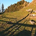 Der Schatten des Kreuzes vom Schlofstein.