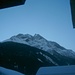 Blick von Pettneu am Arlberg (1222m) auf den Hohen Riffler (3168m).