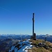 Das riesige Gipfelkreuz vom Lämpersberg