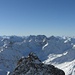 Aussicht übers Blankahorn (3129m) zu Kuchenspitze (3148m) und Küchlspitze (3147m).