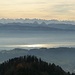 schönes Pano von der Alp Scheidegg, markant die Mythen