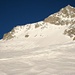 Freude herrscht bei diesem Anblick - das Chüebodenhorn 3070m mit seinen Südosthängen - ein Pulverparadies par Excellance