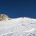 Gipfelaufbau Chüebodenhorn 3070m - vielfach nur mit Harschteisen machbar