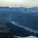 Dents du Midi, Mont-Blanc, et soleil levant sur le val d'Abondance