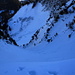 The interesting NE couloir down to Wannen – a future project with skis in this area...