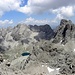 In Herzen des Lienzer Dolomitenm vlnr Kleine und Grosse Laserzwand(2614m), Rote Turm(2702m),Laserzkopf(2718m), Grosse(2772m) und Kleine(2762m) Sandspitzen,Lavanter Gamswiesenspitze(2707m), Gamskopfe(2695m) und Seekofel(2738m).