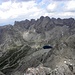 Auch Grosse Keilspitzen(2739m) ragt sich uber des Schartenschartl(2600m)-rechts von des Kleine Sandspitze, 2762m.