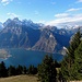 atemberaubend der Blick aufs Reussdelta und die Urner Berge vis-à-vis