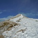 Die letzen Meter zum Gipfel, die Schneereste dort werden wohl bald Verstärkung bekommen...