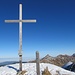 auf der Schibe angelangt;
das Gipfelkreuz-Motto gilt auch jedes Jahr ...