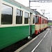 Triebwagen von 1982 (grün) und 1981 (im Rotton)