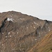 Melkspitze- Ostgrat im Profil. Rechts das kleine Waldstück mit der schrofigen Passage