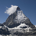 Das Matterhorn beim Aufstieg zur Theodulhütte.