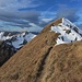 Der Gipfel des Zafernhornes, links Türtschhorn und Glatthorn