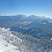 Auch die Berchtesgadener Alpen zeigen sich schön.