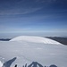 Auf dem Whymper Gipfel, Blick auf die Spur vom Vor- zum Hauptgifel.