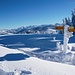 Regelstein - einzigartige Schneelandschaft mit Blick zum Alpstein und zu den Churfirsten