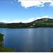 Lacul Oasa admirat de pe Transalpina - vis-a-vis este manastirea Oasa