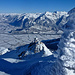 "Gipfelfels" mit Blick auf Garmil und Sargans