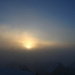 Morgenstimmung zuhause vor dem Start: Nebel zieht sich zurück