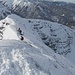 wieder beim Skidepot, Blick in die Nordflanke