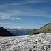 Blick über den Fieschergletscher zu den Walliser Alpen