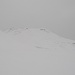 Heute wegen zu geschlossen: nach den Erfahrungen am Böli kehre ich kurz vor dem Gipfel um, da sich ein Schneesturm ankündigt.