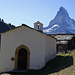 Kapelle mit Matterhorn