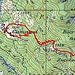 Ungefähre Route Camanoi - Tidi