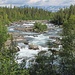 Les rapides de la rivière Kamajokk en amon de la Kvikkjokk Fjällstation