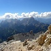 Nochmal Moiazza und Civetta, im Aufstieg zum Monte Pelmo, 3168m.