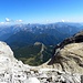 Il Vallon del Pelmo, von oben ausgesehen,Grupo di Bosconero und Dolomiti di Cadore im Hintergrund.