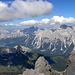 ''Drei Größte'',Hohe Gaisl,3146m, Monte Cristallo,3221m und Sorapis,3205m, von Pelmo ausgesehen.