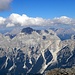 Sorapis,3205m im Vordergrund, mit Dreischusterspitze-links und Elfer,Hochbrunnerschneid und Cima Bagni-rechts im Hintergrund.