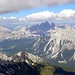 Monte Cristallo im Bildmitte, Hohe Gaisl und Durrenstein-links,Haunold und Dreischusterspitze-rechts im Hintergrund.