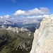 Klar, auf Pelmo kann man die gesamten Dolomiten sehen.