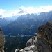Letzten Blick ins Val di Zoldo und Passo Duran,1600m-mittelinks, Tamer(2507m) und Cima Nord de San Sebastiano(2488m)-links,Moiazza(2894m) und Civetta(3220m)-rechts.