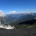 Campi di Rutorto und  Monte Penna uber Val Boite, Dolomiti di Cadore im Hintergrund.