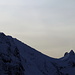 Schroffe Wände und Gipfel gegenüber in der Kette des Westlichen Alpsteins