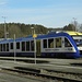 Bayerische Regiobahn am Endpunkt Schongau,vor langer Zeit ging es weiter bis Landsberg;eine schwachsinnige,autobezogene Verkehrspolitik führte dann zur Einstellung des Personenverkehrs.