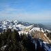 Blick von der Rotwandlspitze auf Wendelstein und die Brünnsteinschanze