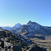 360° Panorama vom Bergligrat aus. 