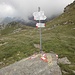 Die Bochetta di Cortechiuso. Hier mündet der Zugang von der Alpe Cortechiuso her auf den Sentiero Bove.