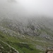 Hier runter kann man vom Normalweg auf die Cima della Laurasca zum Weg zur Boc. di Campo abkürzen.
