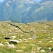 <br />Beim Abstieg im Val Chironico, Risse im Terrain