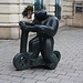 Lustige Skulptur in der Fussgängerzone von Budapest.