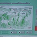 Nun noch die Bilder von [u 83_Stefan]: Die Infotafel "Skibergsteigen umweltfreundlich" skizziert die Route auf die Brünnsteinschanze.