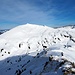 Blick zum weissen Hehlekopf, dem beliebtesten Skitourenziel von der Schwarzwasserhütte aus